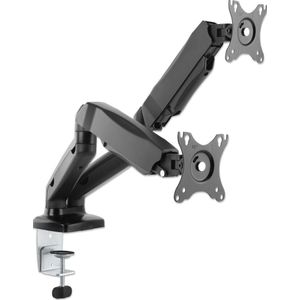 MANHATTAN 2-lade Monitorhalterung Gasdruck Aluminium