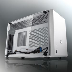 Raijintek Ophion Mini-ITX-Gehäuse, Tempered Glass - weiß