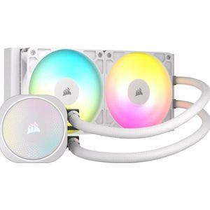 CORSAIR NAUTILUS 240 RS ARGB Vloeibare CPU-koeler - 240 mm AIO - Wit