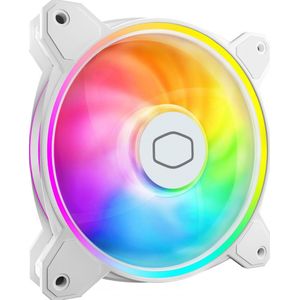 Cooler Master - MasterFan MF120 Halo² - Ventilator - Wit - 120 mm - 2050 tpm - ARGB Gen 2