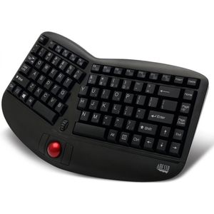 WKB-3150UB - Wireless Ergonomic Trackball Keyboard