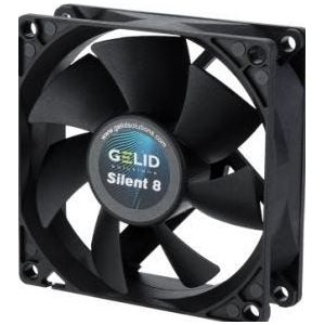Gelid Solutions Silent 8 - Ventilatorhuis PWM - 80 mm - zwart