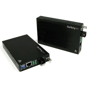 StarTech.com 10100 Mbit Ethernet Single-Mode WDM Glasvezel Converter Set SC 20km - Glasvezel mediaconverter