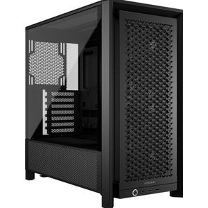 Corsair - FRAME 4000D RS - Mid-Tower Behuizing - Zwart - Ondersteunt 3x 120 mm ventilatoren