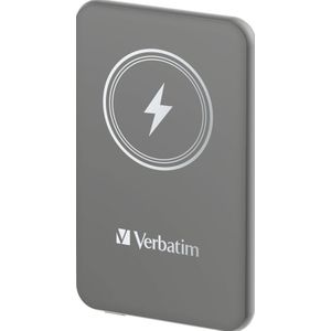 Verbatim Charge 'n' Go Draadloze Powerbank 5000mAh - Grijs