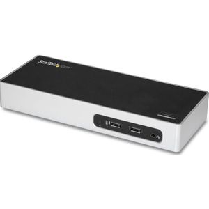 StarTech - USB 3.0 Dual Monitor Docking Station - Zwart - Docking Station met 6 Poorten