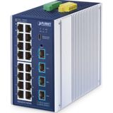 Planet Industrial L2/L4 16-Port Managed Switch IGS-4215-16T4