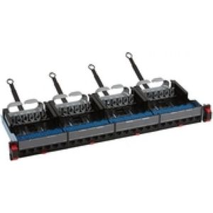 Flat patch panel 24 RJ45 category 6 UTP