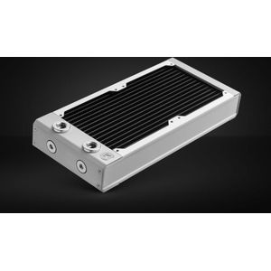 Radiator - Wit - Messing, Koper, RVS - 130 mm breed, 285 mm diep, 48 mm hoog