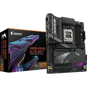 Gigabyte X870 Aorus Elite WiFi7 - Moederbord ATX - Socket AM5 - AMD X870 - DDR5 - USB 4 - Wi-Fi 7 - Realtek Audio