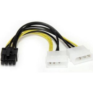 StarTech.com 15cm LP4 naar 8-pins PCI Express Videokaart Voeding Verloopkabel - Netspanningsadapter