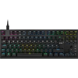 Wired, Backlit RGB LED, OPX Keyswitches, Tenkeyless Optical-Mechanical Gaming Keyboard
