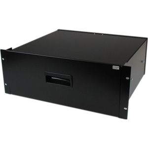 StarTech.com 4U Opberglade voor 19 inch Serverracks Serverkasten Zwart Staal - Rekopslaglade