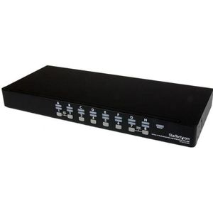StarTech.com 16-poort 1U-Rack USB KVM-switch met OSD en Bekabeling - KVM-schakelaar