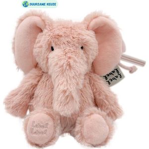 Knuffel olifant |  Roze | 15 cm