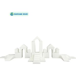 Foam blokken mega kasteel | Wit