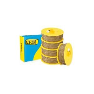 123-3D Filament PLA Goud 1,75 mm 5-pack 1 kg