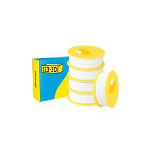 123-3D Filament PLA Wit 1,75 mm 5-pack 1 kg