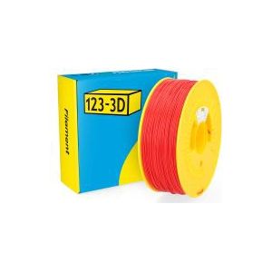 123-3D Filament ABS Rood 1,75 mm 1 kg