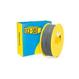 123-3D Filament PLA Tough Donkergrijs 1,75 mm 1 kg