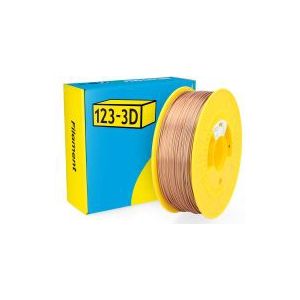 123-3D Filament PLA Satijn Regenboog Bruin - Grijs 1,75 mm 1 kg