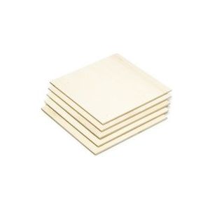 Populierenhout plaatjes 200 x 200 x 4 mm 5 stuks (123-3D huismerk)