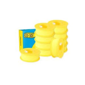 123-3D Filament PLA Zwavel Geel 1,75 mm 10-pack 1 kg