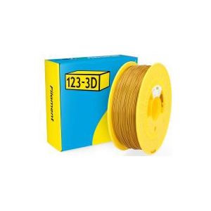 123-3D Filament PLA Satijn Goud 1,75 mm 1 kg