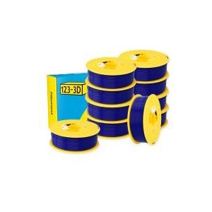 123-3D Filament PLA Donkerblauw 1,75 mm 10-pack 1 kg
