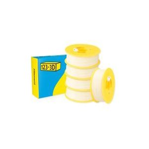 123-3D Filament PLA Crème Wit 1,75 mm 5-pack 1 kg