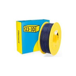 123-3D Filament PLA Glitter Blauw 1,75 mm 1 kg