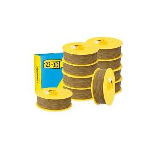 123-3D Filament PLA Khaki Grijs 1,75 mm 10-pack 1 kg