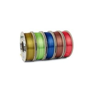 Spectrum - SILK PLA - Set van 5 - 1,75 mm - Filamenten op Ecologische Kartonnen Spoelen