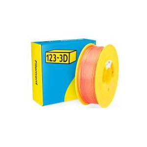 123-3D Filament PLA Satijn Regenboog Rood - Oranje 1,75 mm 1 kg