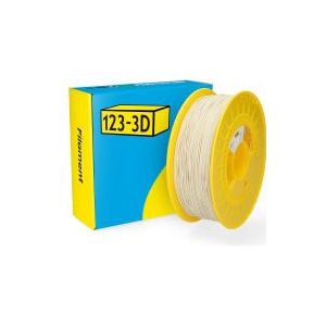 123-3D Filament PLA Marmer Wit 1,75 mm 1 kg