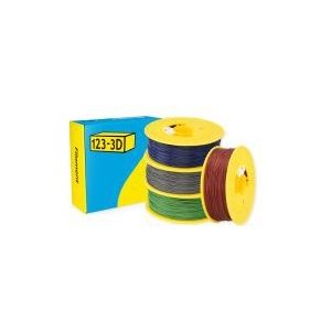 123-3D Filament PLA Glitter Starterpack 1,75 mm 1 kg