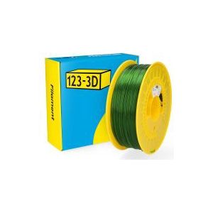 123-3D Filament PCTG Transparant Groen 1,75 mm 1 kg