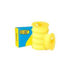 123-3D Filament PLA Zwavel Geel 1,75 mm 5-pack 1 kg