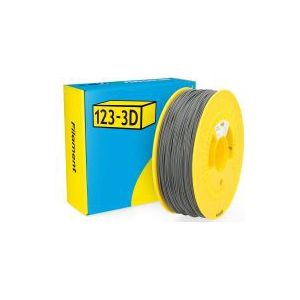 123-3D Filament PLA Mat Donkergrijs 1,75 mm 1 kg