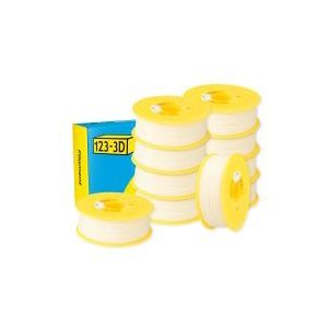 123-3D Filament PLA Crème Wit 1,75 mm 10-pack 1 kg