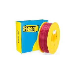 123-3D Filament PLA Transparant Roze 1,75 mm 1 kg