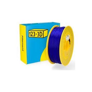 123-3D Filament PCTG Transparant Blauw 1,75 mm 1 kg