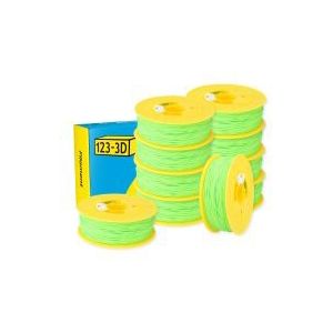 123-3D Filament PLA Limoen Groen 1,75 mm 10-pack 1 kg