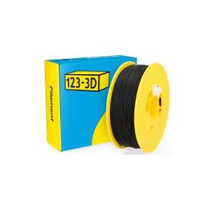 123-3D Filament PLA Mat Zwart 1,75 mm 1 kg