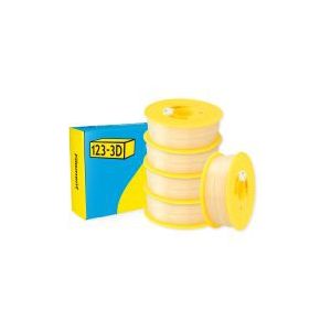 123-3D Filament PLA Neutraal 1,75 mm 5-pack 1 kg