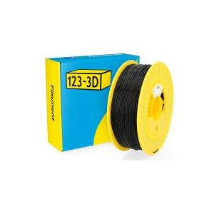 123-3D Filament PLA Zwart 1,75 mm 1 kg