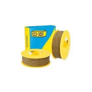 123-3D Filament PLA Khaki Grijs 1,75 mm 2-pack 1 kg