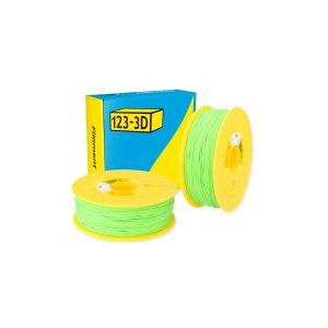 123-3D Filament PLA Limoen Groen 1,75 mm 2-pack 1 kg