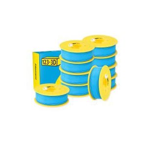 123-3D Filament PLA Hemelsblauw 1,75 mm 10-pack 1 kg