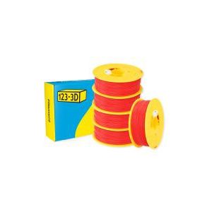 123-3D Filament PLA Rood 1,75 mm 5-pack 1 kg